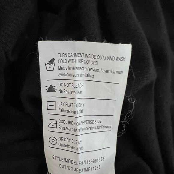 Vince Womens Black Top Large Batwing Dolman Sleeve Draped Oversized Viscose - Picture 8 of 8